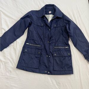 Peter Millar Dark Blue Nylon Utility Jacket